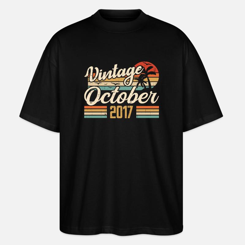 Octobre 2017 Cadeau Anniversaire - 2017 - T-shirt bio Blaster 2.0 coupe oversize Stanley/Stella Unisexe - noir