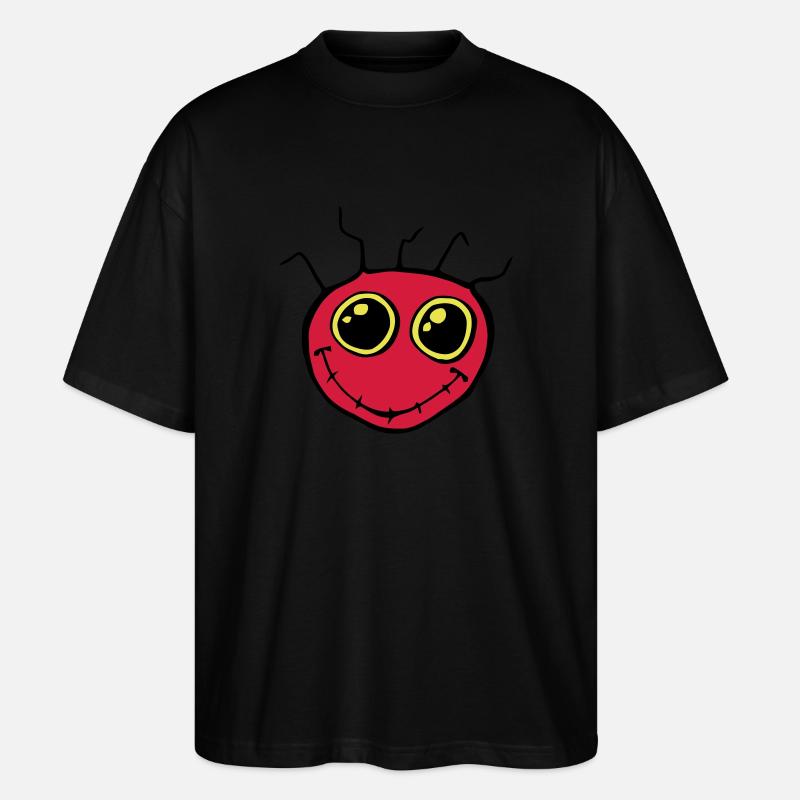Fantazia Smiley Face - T-shirt bio Blaster 2.0 coupe oversize Stanley/Stella Unisexe - noir