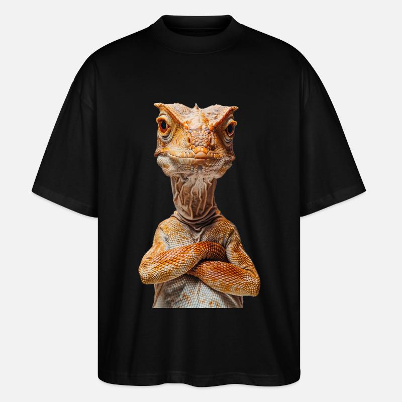 Dinosaurier - Stanley/Stella Oversized Unisex Bio T-Shirt Blaster 2.0 - Schwarz