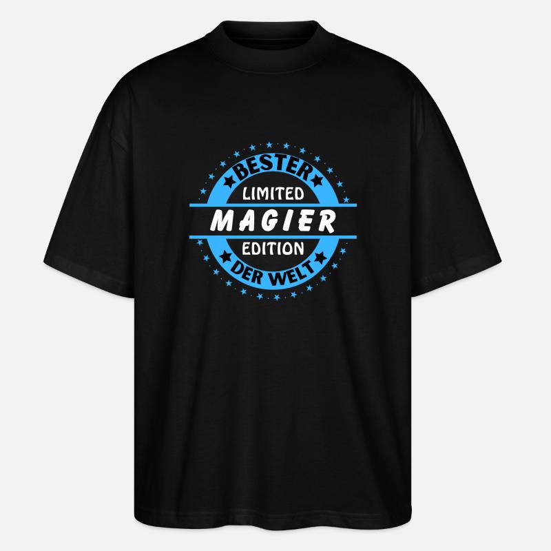 Meilleur magicien du monde - T-shirt bio Blaster 2.0 coupe oversize Stanley/Stella Unisexe - noir