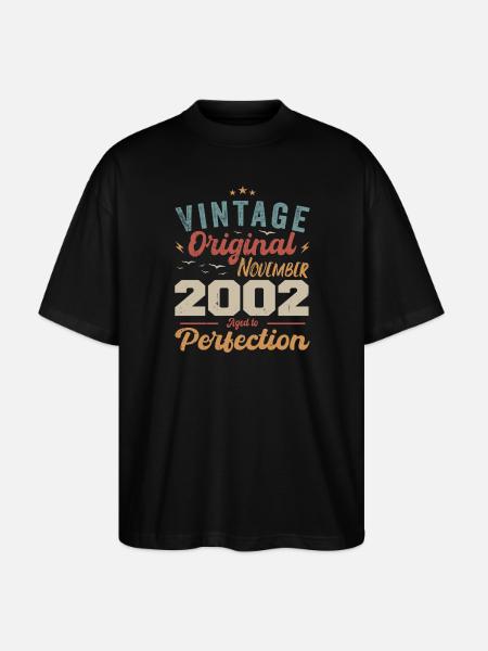 Legendary since November 2002 - 2002 - Stanley/Stella Oversized Unisex Organic T-shirt Blaster 2.0 - black