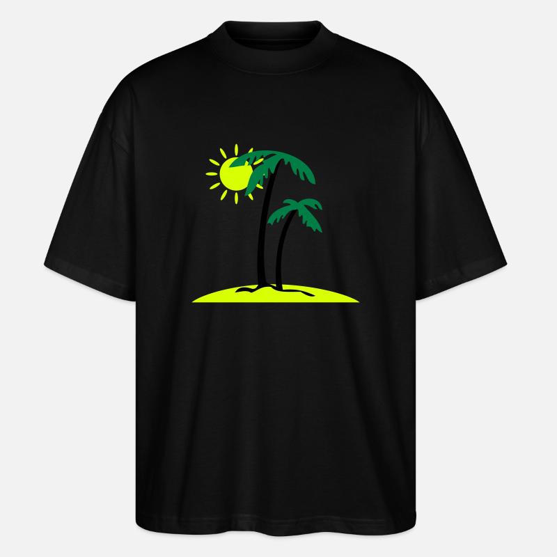 Palminsel - Stanley/Stella Oversized Unisex Bio T-Shirt Blaster 2.0 - Schwarz