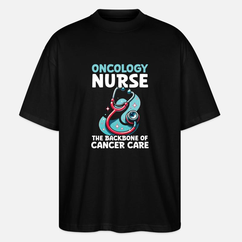 Infirmière en oncologie, formée - T-shirt bio Blaster 2.0 coupe oversize Stanley/Stella Unisexe - noir