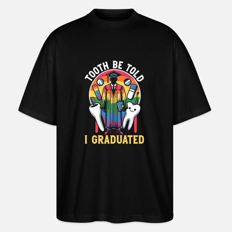 Zahnarzt-abschluss, Zahnmedizinischer - Stanley/Stella Oversized Unisex Bio T-Shirt Blaster 2.0 - Schwarz