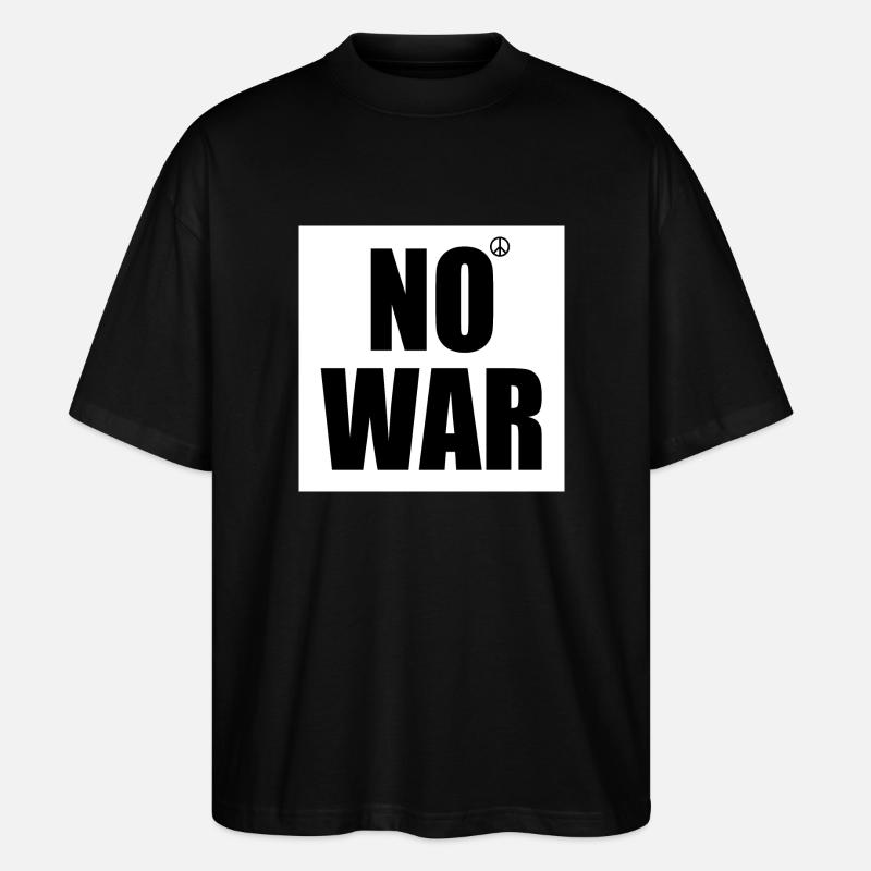 No war - T-shirt bio Blaster 2.0 coupe oversize Stanley/Stella Unisexe - noir