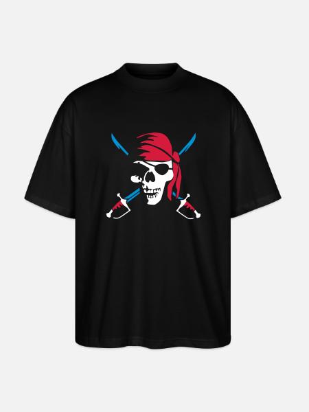 pirate_saber_022011_c_3c - Stanley/Stella Oversized Unisex Organic T-shirt Blaster 2.0 - black