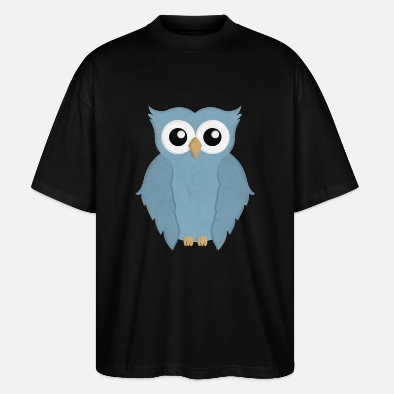 Eule - Stanley/Stella Oversized Unisex Bio T-Shirt Blaster 2.0 - Schwarz