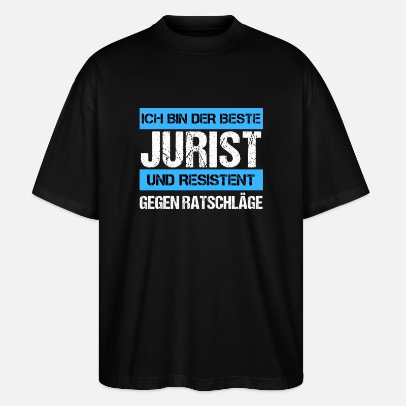 Resistenter Jurist - Stanley/Stella Oversized Unisex Bio T-Shirt Blaster 2.0 - Schwarz