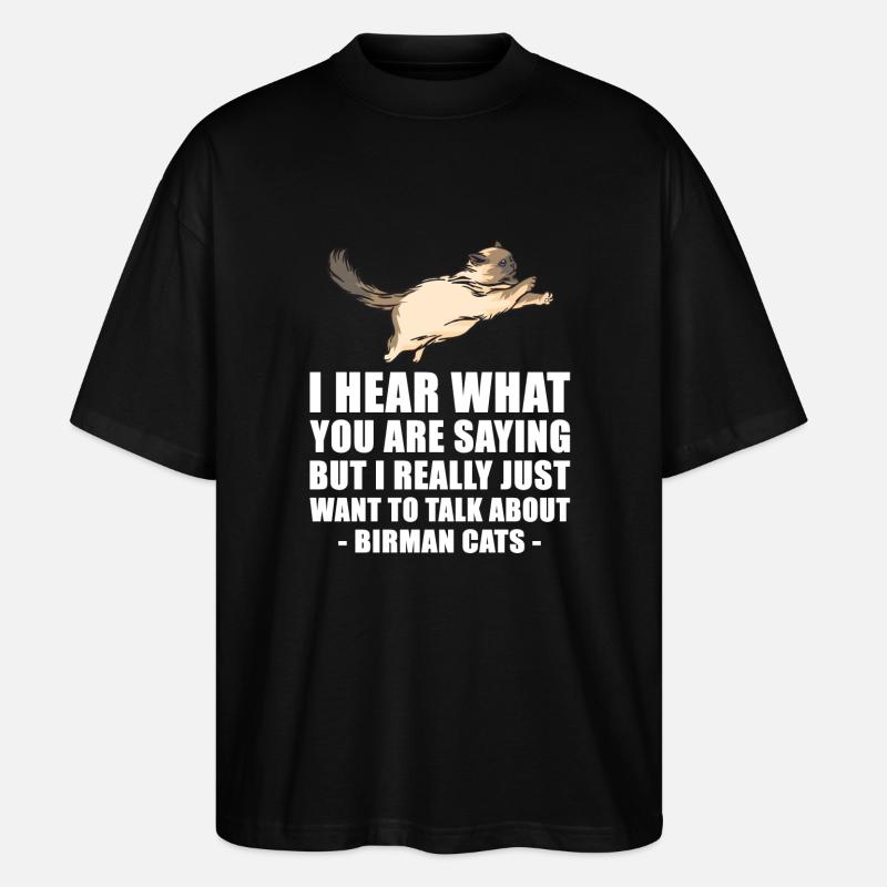 Birman cadeau mignon - T-shirt bio Blaster 2.0 coupe oversize Stanley/Stella Unisexe - noir