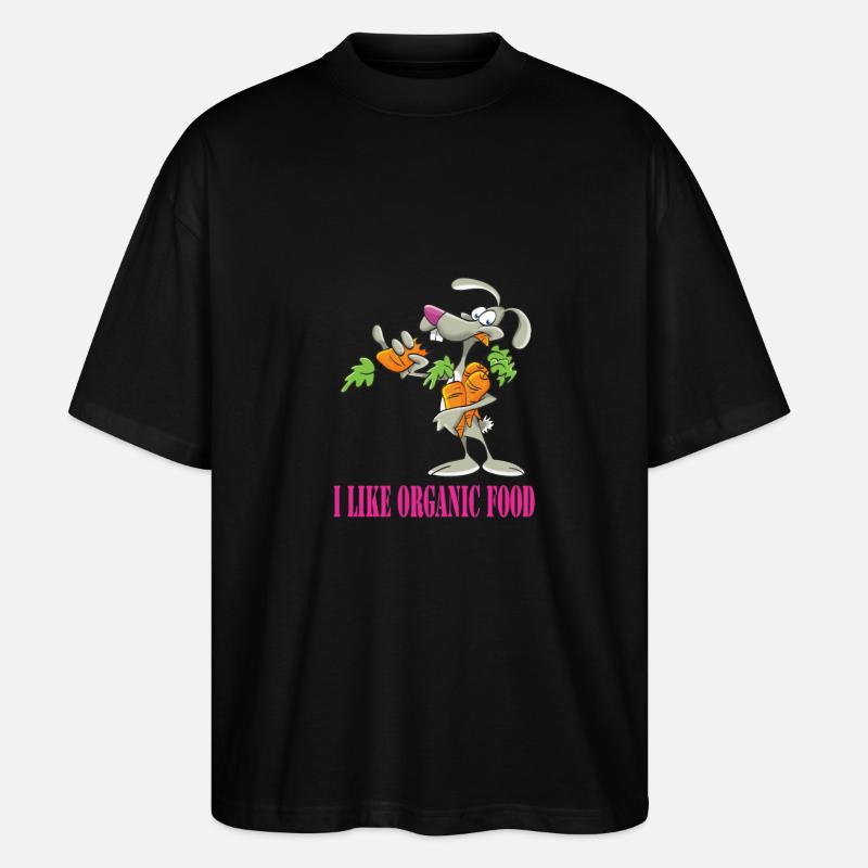 RABBIT - T-shirt bio Blaster 2.0 coupe oversize Stanley/Stella Unisexe - noir