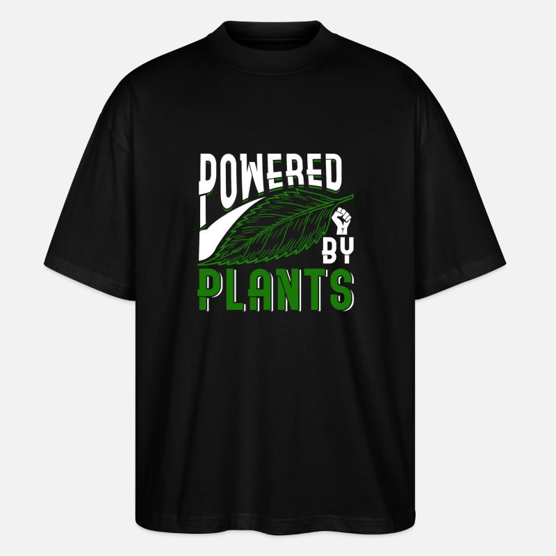 Alimenté par des plantes - T-shirt bio Blaster 2.0 coupe oversize Stanley/Stella Unisexe - noir
