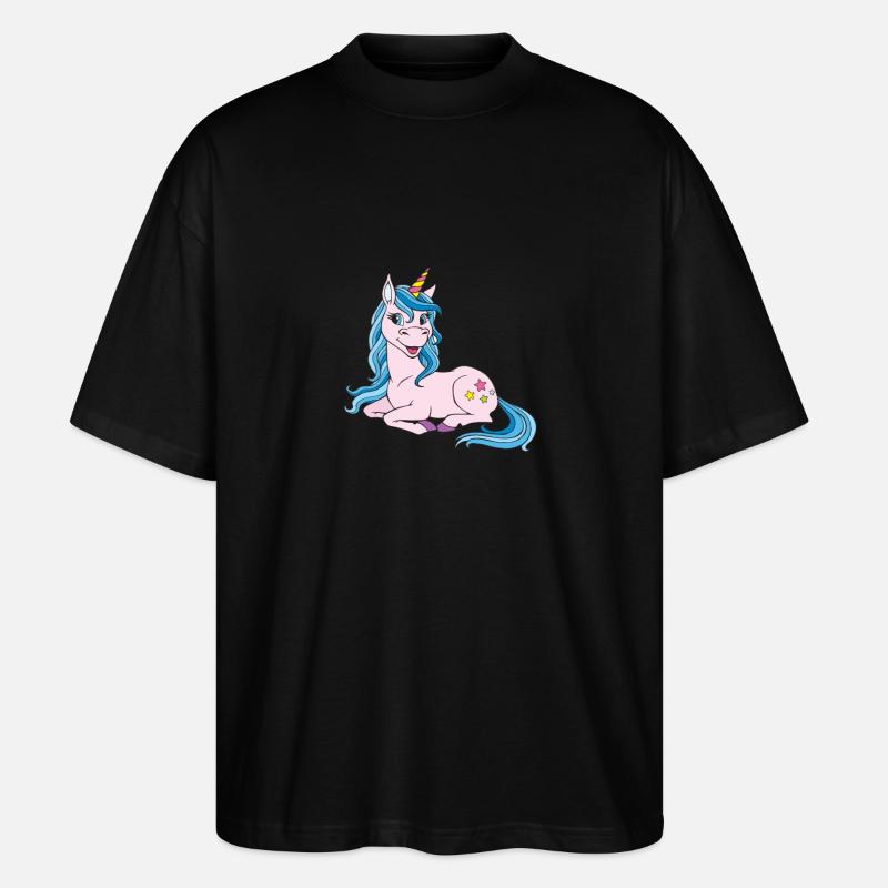 Licorne - T-shirt bio Blaster 2.0 coupe oversize Stanley/Stella Unisexe - noir