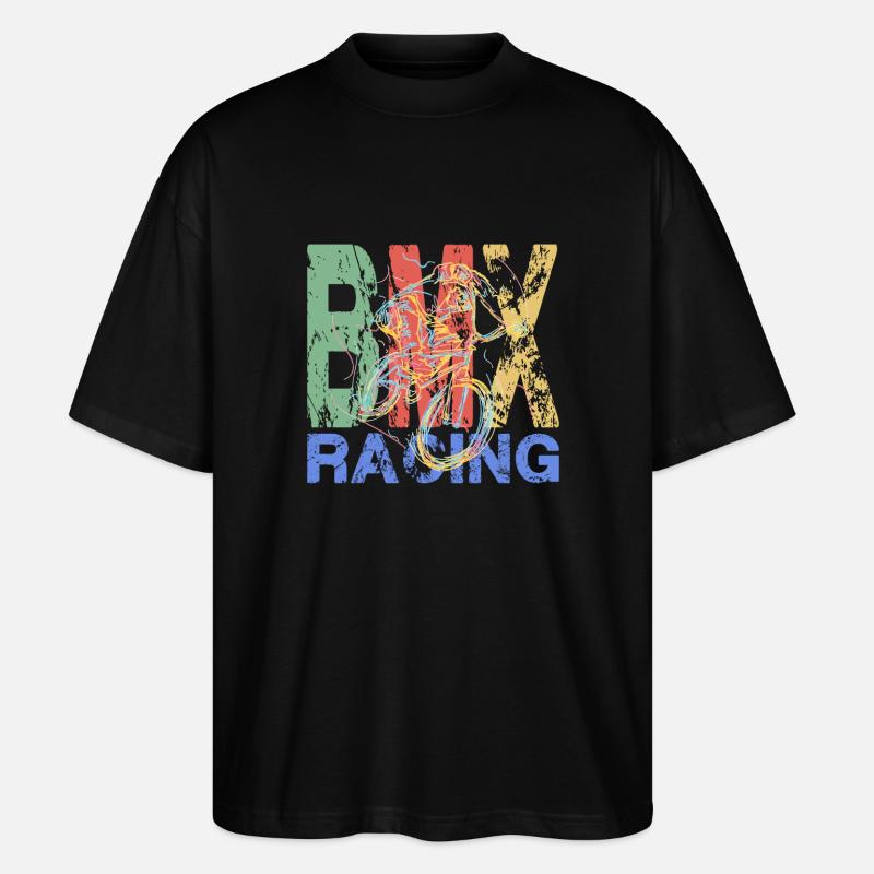 Courses de BMX - T-shirt bio Blaster 2.0 coupe oversize Stanley/Stella Unisexe - noir