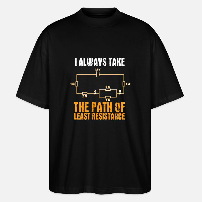 Electrician and electrical engineer - Stanley/Stella Oversized Unisex Organic T-shirt Blaster 2.0 - black