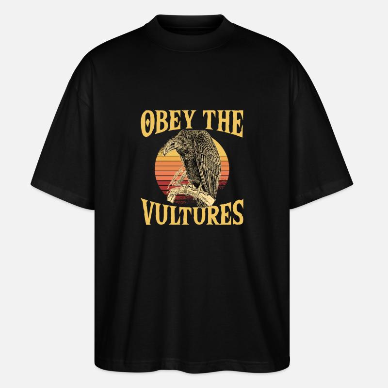 Obéis aux vautours - T-shirt bio Blaster 2.0 coupe oversize Stanley/Stella Unisexe - noir