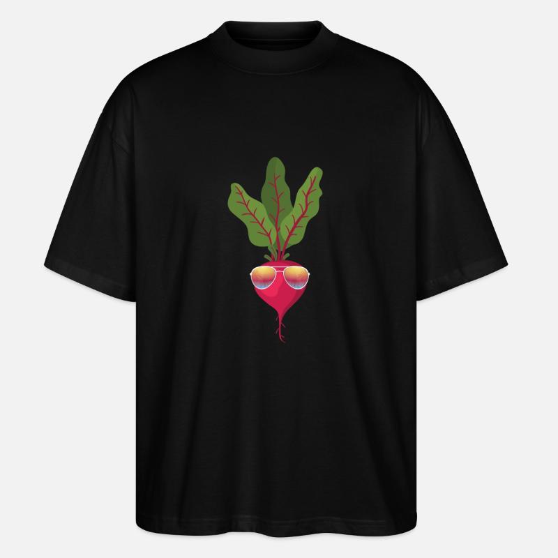 Speiserübe Mit Sonnenbrille - Stanley/Stella Oversized Unisex Bio T-Shirt Blaster 2.0 - Schwarz