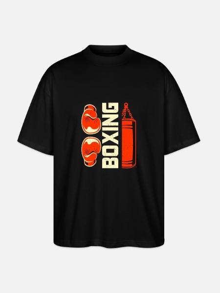 Boxing - Stanley/Stella Oversized Unisex Organic T-shirt Blaster 2.0 - black