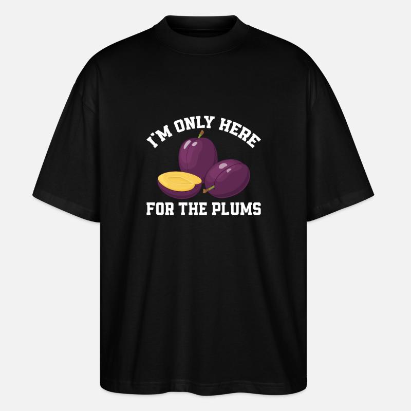 Pflaumen - Stanley/Stella Oversized Unisex Bio T-Shirt Blaster 2.0 - Schwarz