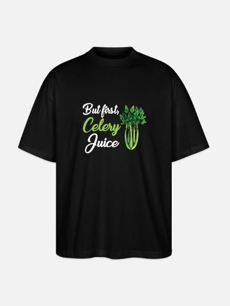Celery juice - Stanley/Stella Oversized Unisex Organic T-shirt Blaster 2.0 - black