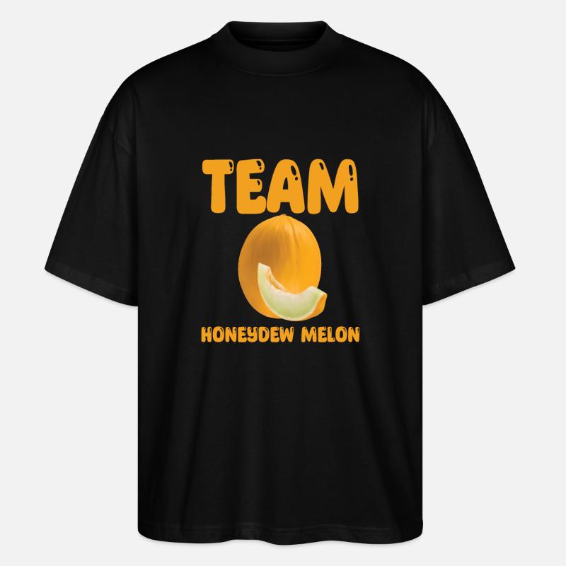 Team Honeydew Melon - Stanley/Stella Oversized Unisex Organic T-shirt Blaster 2.0 - black