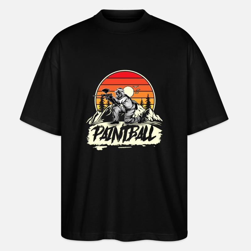 Paintball - Stanley/Stella Oversized Unisex Bio T-Shirt Blaster 2.0 - Schwarz