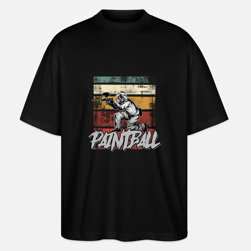 Paintball - Stanley/Stella Oversized Unisex Bio T-Shirt Blaster 2.0 - Schwarz