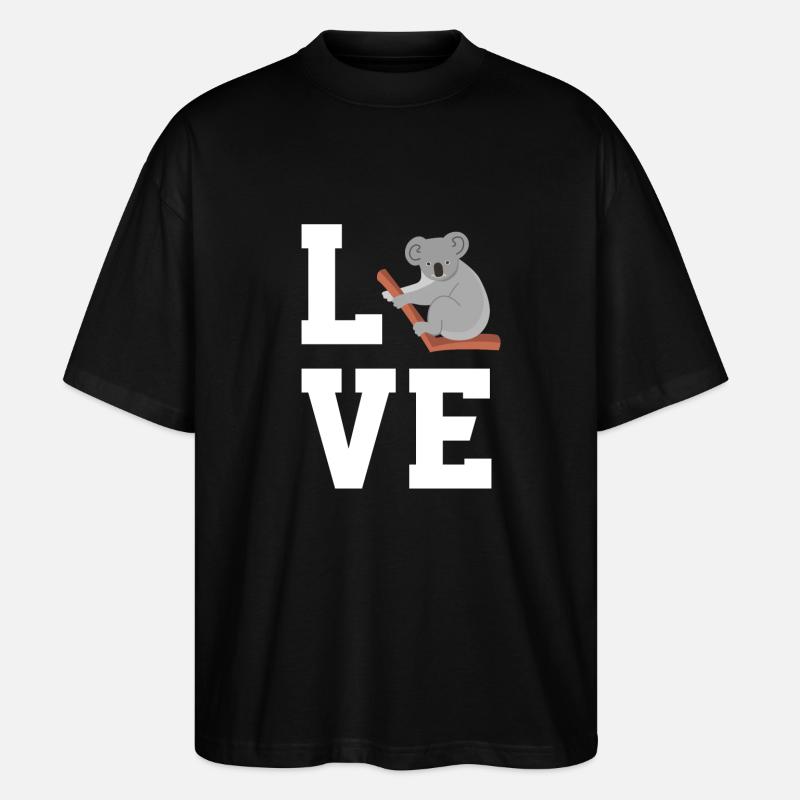 Cher Koala - T-shirt bio Blaster 2.0 coupe oversize Stanley/Stella Unisexe - noir