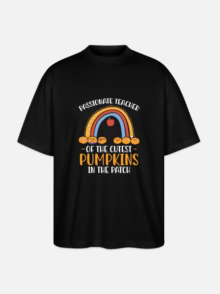 Passionate Teacher The Cutest - Stanley/Stella Oversized Unisex Organic T-shirt Blaster 2.0 - black