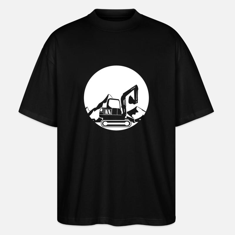excavator Berg Design - Stanley/Stella Oversized Unisex Organic T-shirt Blaster 2.0 - black