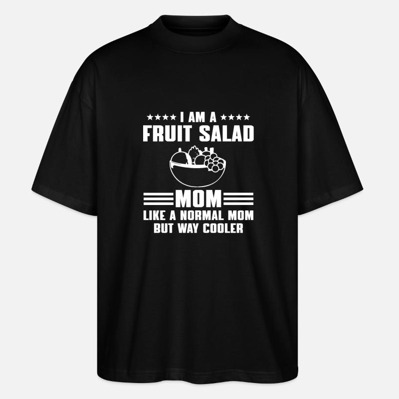 Fruit salad mom - Stanley/Stella Oversized Unisex Organic T-shirt Blaster 2.0 - black