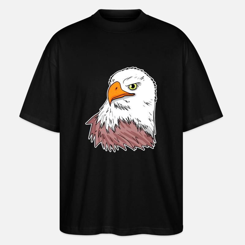Oiseau aigle - T-shirt bio Blaster 2.0 coupe oversize Stanley/Stella Unisexe - noir