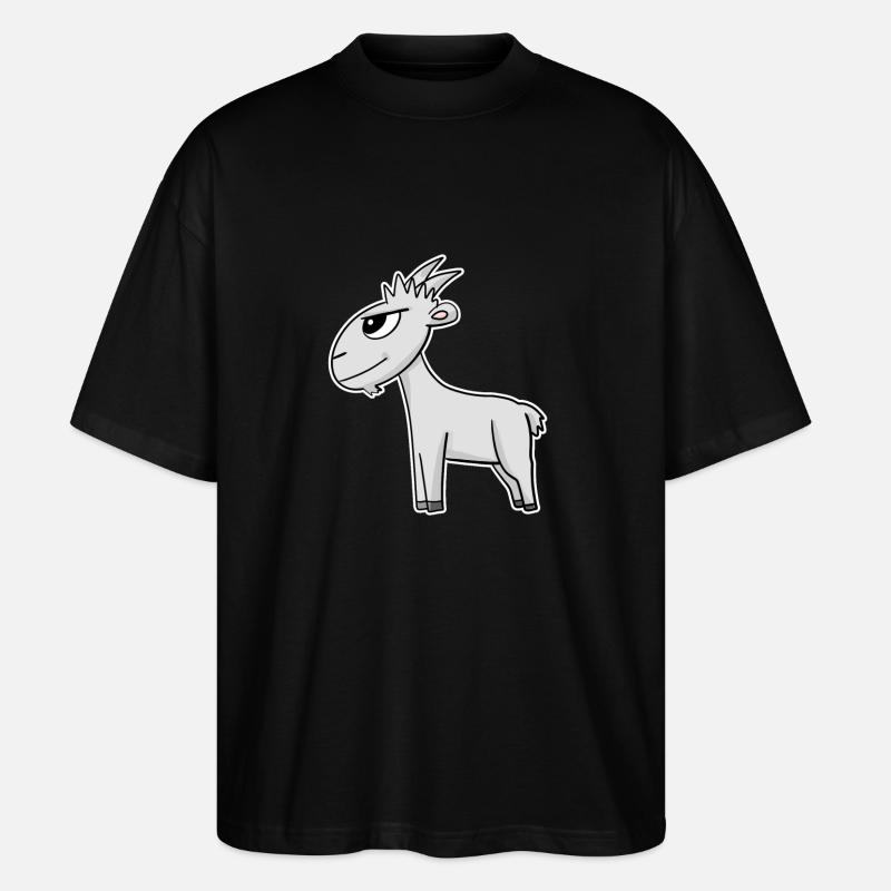 Chèvre - T-shirt bio Blaster 2.0 coupe oversize Stanley/Stella Unisexe - noir