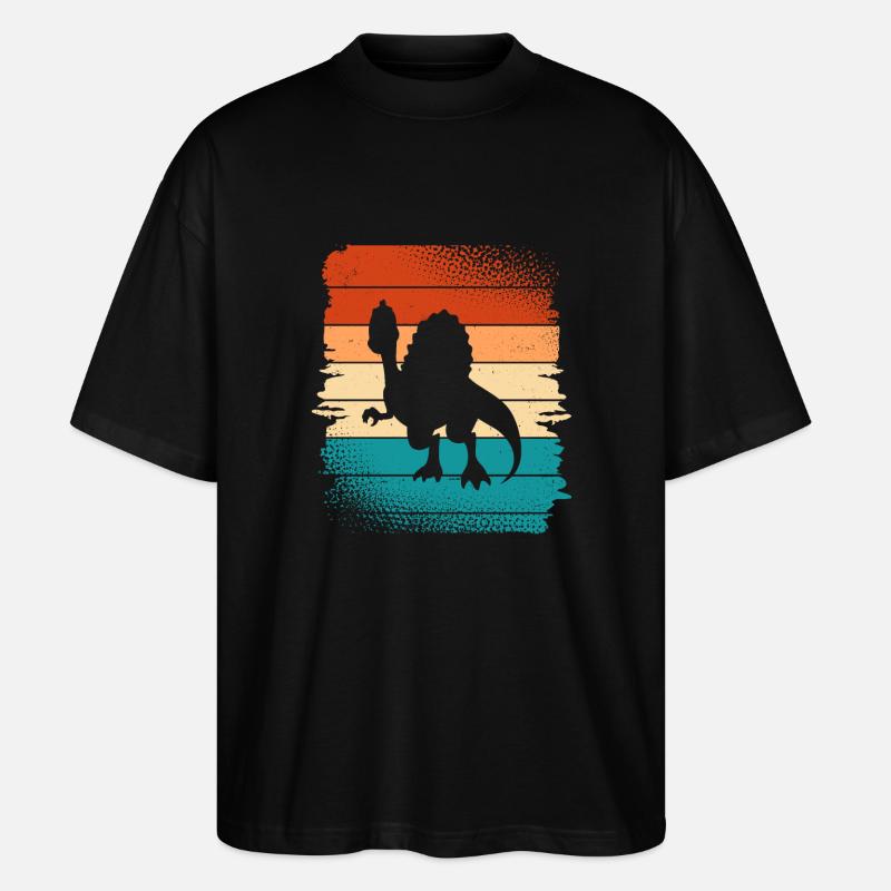 Dino Dinosaur - Stanley/Stella Oversized Unisex Organic T-shirt Blaster 2.0 - black