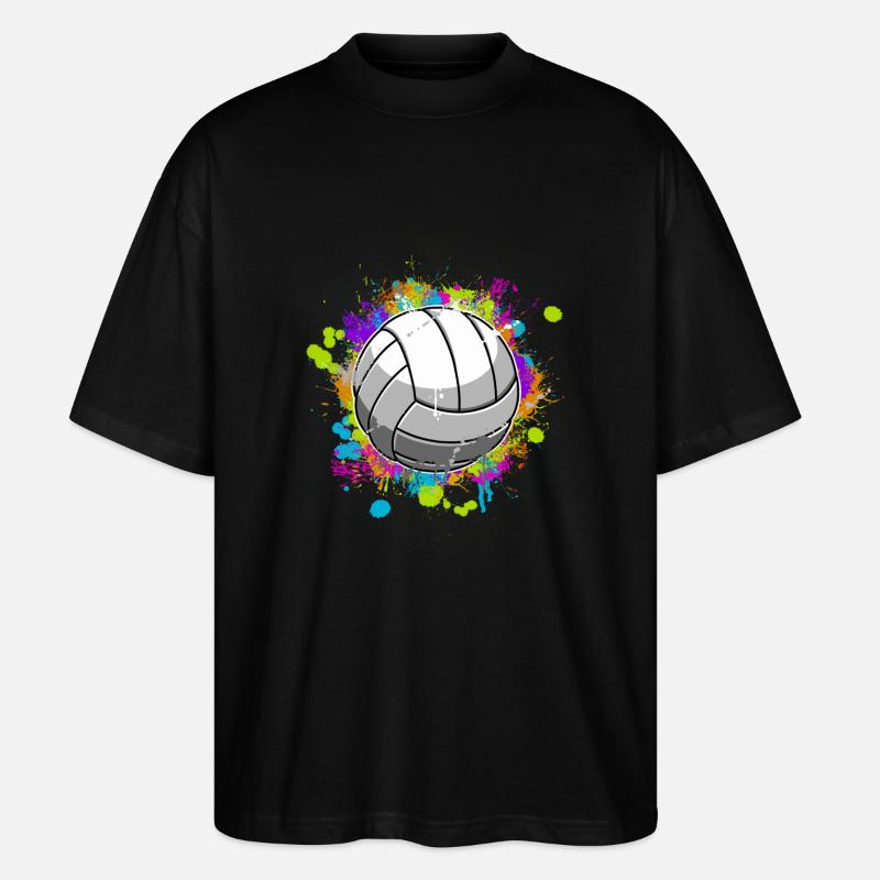 Volleyball - Stanley/Stella Oversized Unisex Bio T-Shirt Blaster 2.0 - Schwarz