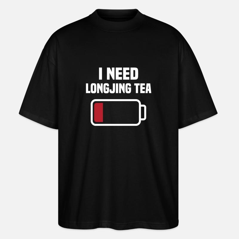 Thé Longjing - T-shirt bio Blaster 2.0 coupe oversize Stanley/Stella Unisexe - noir