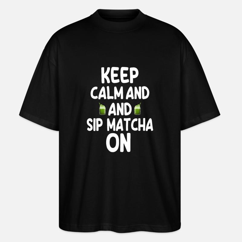 Le matcha - T-shirt bio Blaster 2.0 coupe oversize Stanley/Stella Unisexe - noir