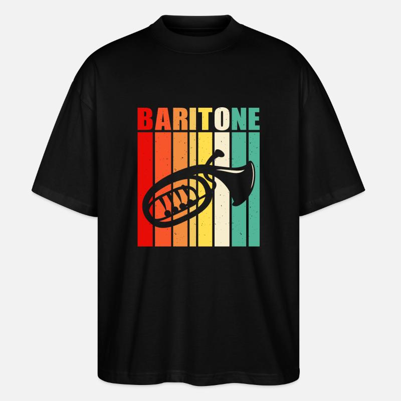 Baryton Baryton - T-shirt bio Blaster 2.0 coupe oversize Stanley/Stella Unisexe - noir