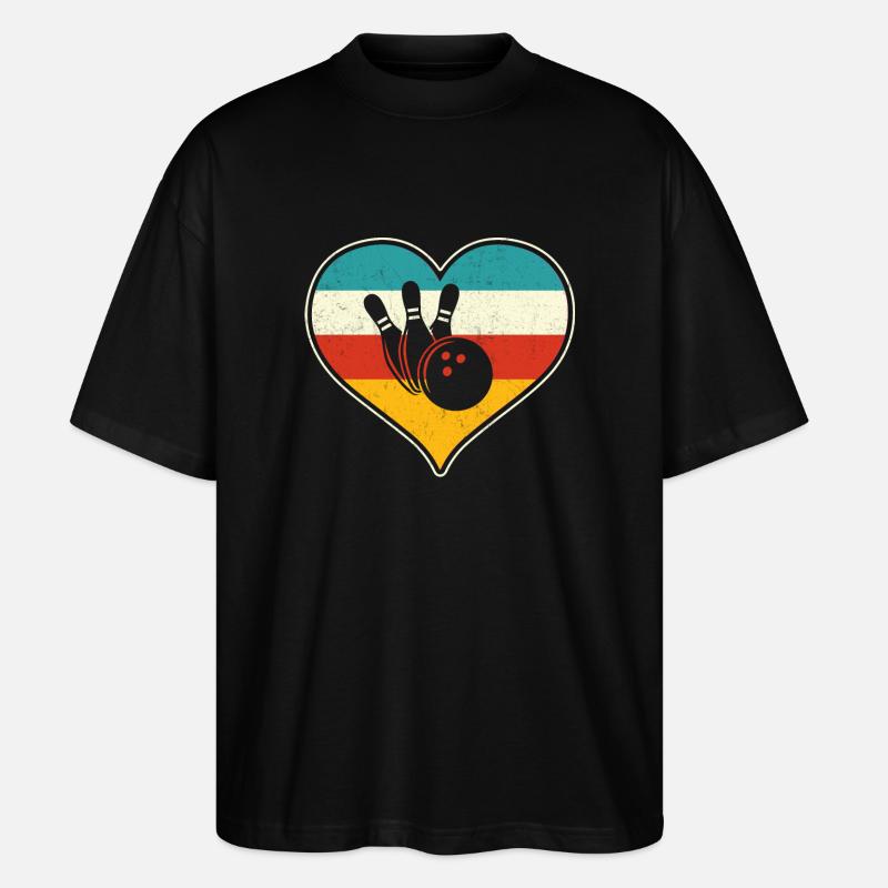 Bowling - Stanley/Stella Oversized Unisex Bio T-Shirt Blaster 2.0 - Schwarz