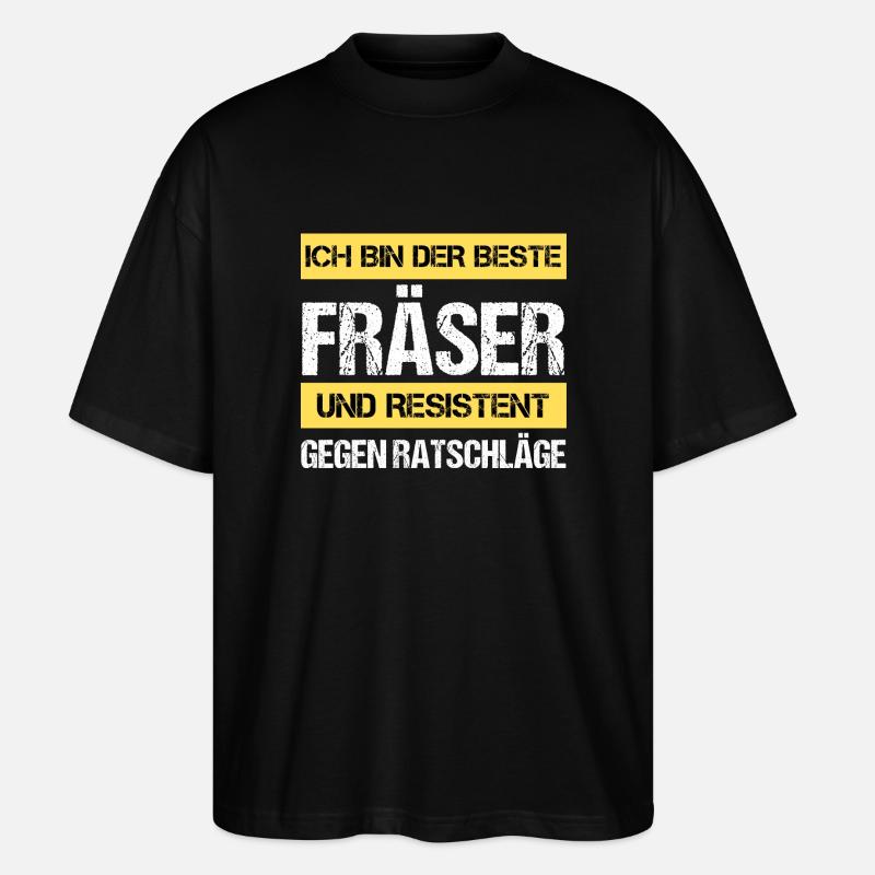 Resistant milling cutter - Stanley/Stella Oversized Unisex Organic T-shirt Blaster 2.0 - black