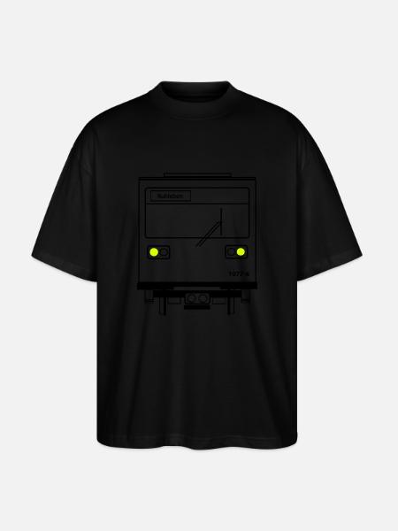 u-bahn - Stanley/Stella Oversized Unisex Bio T-Shirt Blaster 2.0 - Schwarz