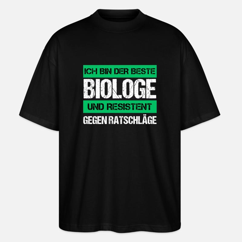 Resistenter Biologe - Stanley/Stella Oversized Unisex Bio T-Shirt Blaster 2.0 - Schwarz
