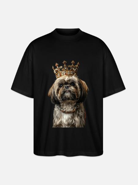 Shih Tzu - Stanley/Stella Oversized Unisex Organic T-shirt Blaster 2.0 - black