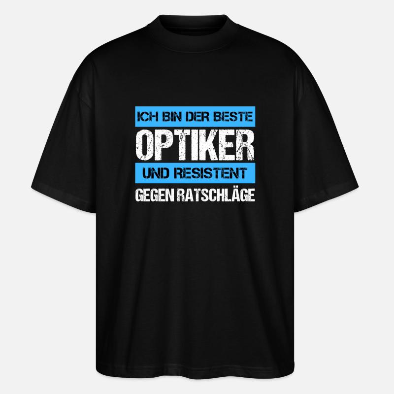 Opticien résistant - T-shirt bio Blaster 2.0 coupe oversize Stanley/Stella Unisexe - noir