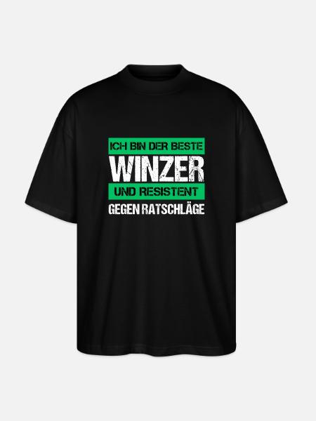 Vigneron résistant - T-shirt bio Blaster 2.0 coupe oversize Stanley/Stella Unisexe - noir
