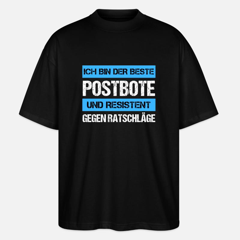 Resistenter Postbote - Stanley/Stella Oversized Unisex Bio T-Shirt Blaster 2.0 - Schwarz