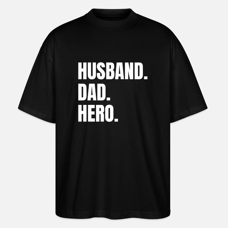 Husband Dad Hero - T-shirt bio Blaster 2.0 coupe oversize Stanley/Stella Unisexe - noir