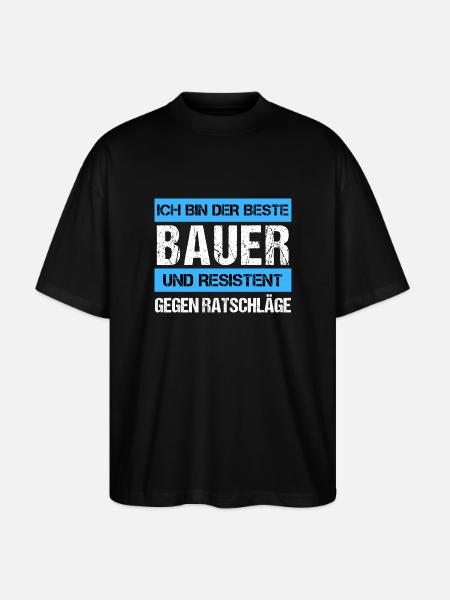 Resistant Farmer - Stanley/Stella Oversized Unisex Organic T-shirt Blaster 2.0 - black