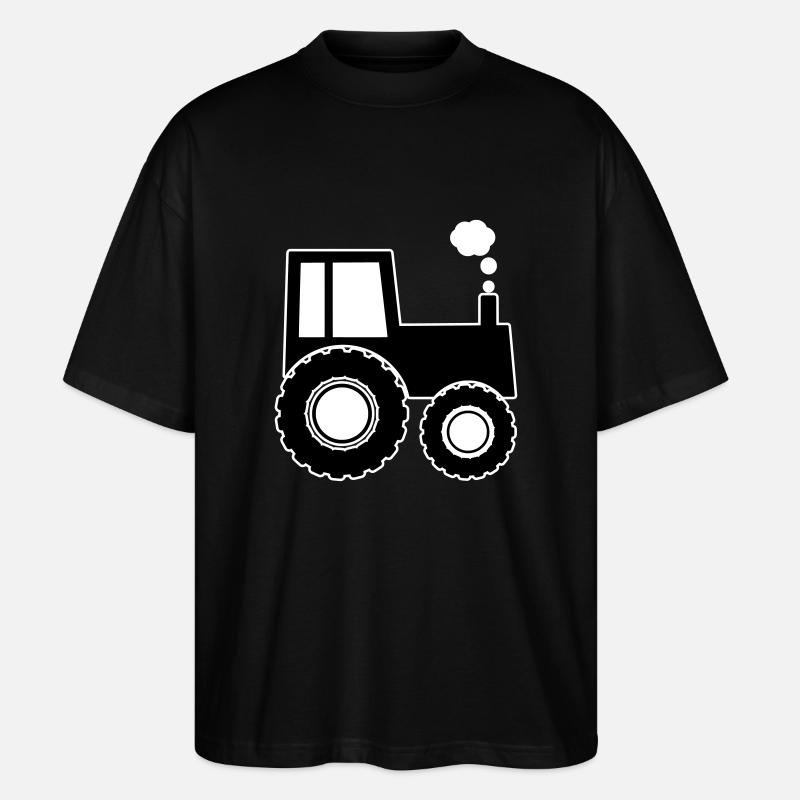 tractor - Stanley/Stella Oversized Unisex Organic T-shirt Blaster 2.0 - black