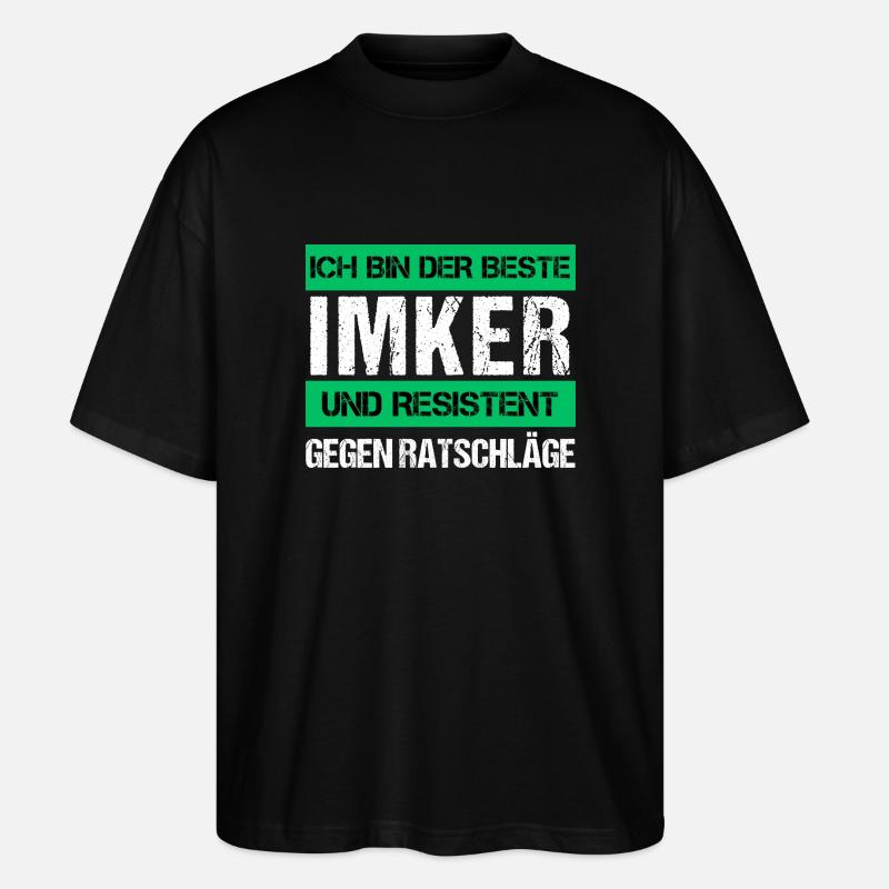Resistenter Imker - Stanley/Stella Oversized Unisex Bio T-Shirt Blaster 2.0 - Schwarz