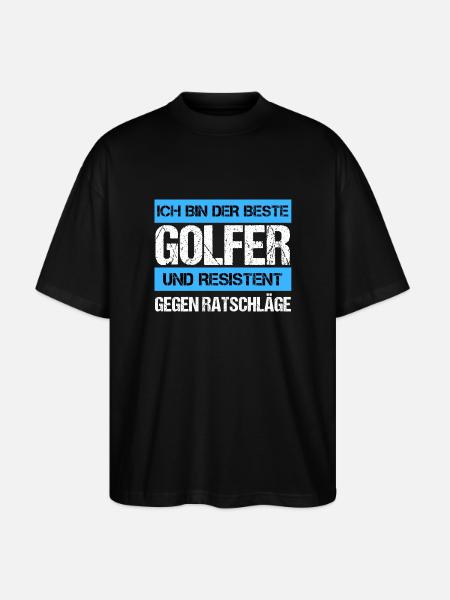 Resistant Golfer - Stanley/Stella Oversized Unisex Organic T-shirt Blaster 2.0 - black
